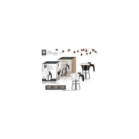 CAFETERA INOX FLAVOUR CRYSTAL - 6 TZ (1/5)