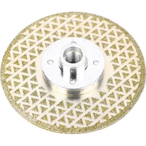 RHG Disque de coupe et de meulage diamanté 125 mm x M14, lame de scie électrolytique pour pierre, marbre, carrelage, granit