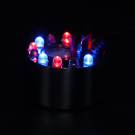 Pomme de Brume Ultrasonique avec 12 LED pour Aquarium et Étang Intérieur Extérieur Argent Adaptateur UE 110240V-AUTRES (1/5)