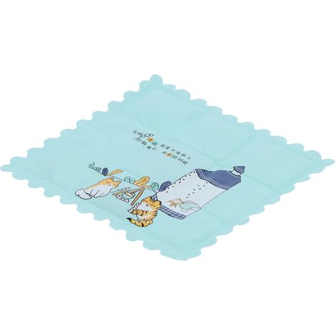Atmungsaktive, hygienische Kühlmatte mit Cartoon-Muster, kühlendes Sitzkissen für Sommer, Zuhause oder Studentenwohnheim, grün (1/5)
