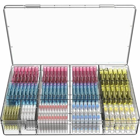 Green Mobility-210 pcs Cosses Electriques Souder Gaine Thermorétractable Terminaux Cuivre Electrique, Souder Joint Fil Cble Connecteur Retrait Thermique Soudures (1/5)
