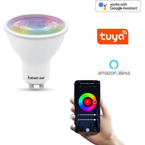 Ampoule Wifi Led Dichroïque Intelligente GU10 4,5W RGBW et CTT (2700K-6500K)