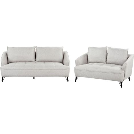 Sofa Set 5-Sitzer HOBRO Stoff Grau