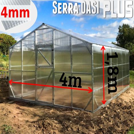 Serra Oasi PLUS 4x6m con copertura policarbonato alveolare 4mm (1/5)