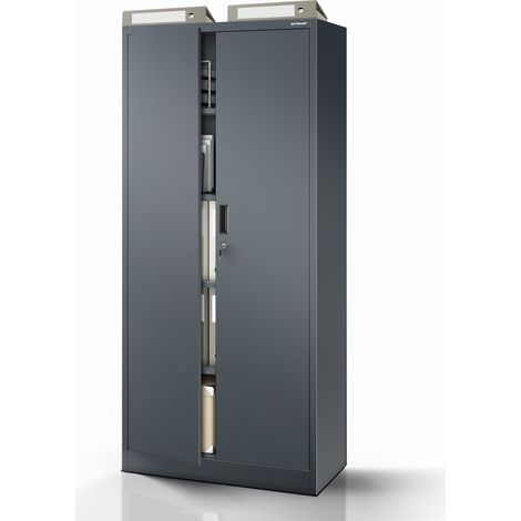 Armoire métallique JAN Compact 1750 x 800 x 400 mm, anthracite
