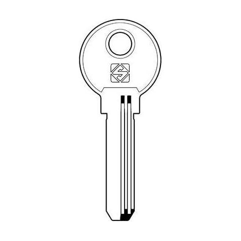 CHIAVE PUNZONATA FAC FAC15 SILCA - OTTONE NICHELATO - 2 pezzi