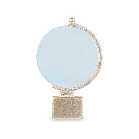 Cupido&Co. Mappamondo con Calamita H 45 Mm Celeste Oro 12 Pz