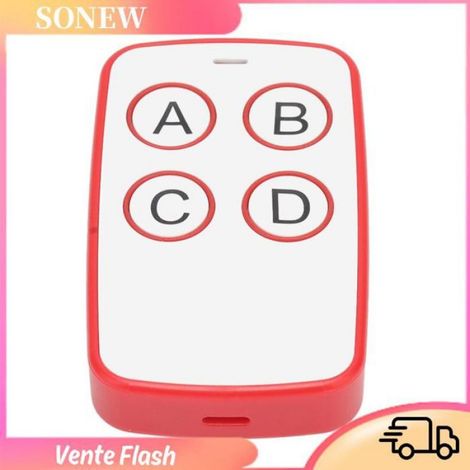 Télécommande Sans Fil - 433 Mhz - 4 Canaux - Pour Motorisation Porte Coulissante Porte Télescopique Ascenseur Alarme - 1 Pièce (1/5)