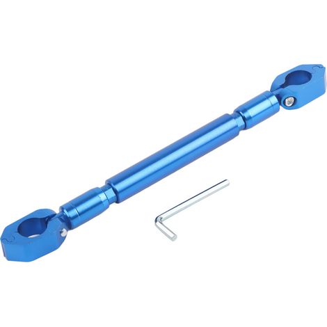 Guidon de moto en alliage d'aluminium, barre transversale stabilisatrice, accessoire motocyclette (Bleu) (1/5)