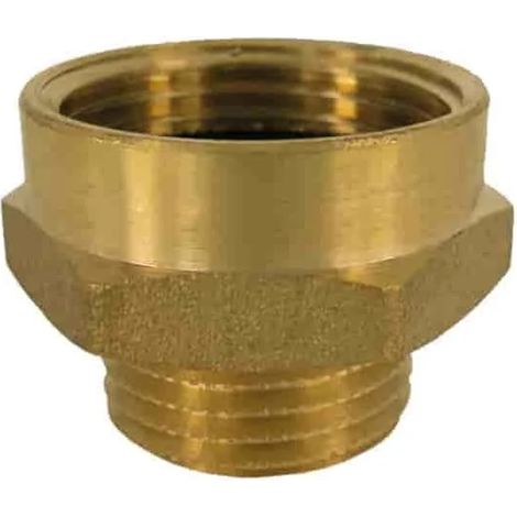 Raccord Laiton Double Mamelon Fileté 1" AG x 1 1/4" IG (1/3)