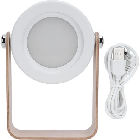 Lampe de Lecture LED Portable, Pliable et à Toucher - Lumière d'Ambiance Réglable pour Table de Chevet - Idée Cadeau pour Chambre - Blanc (1/5)