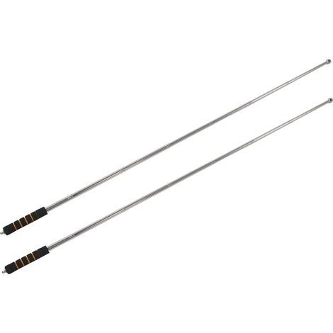 Lot de 2 marteaux télescopiques à tambour vide, tiges de test portables pour carrelage, outil d'inspection de pièces, 130 cm (1/5)