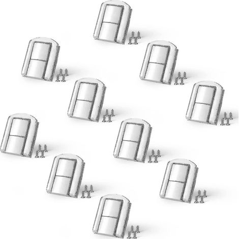 Lot de 10 loquets pour boîtes à bijoux, fermoirs de boîte, verrous à bascule pour armoires, boîtes, tiroirs, penderies, moraillons (1/5)