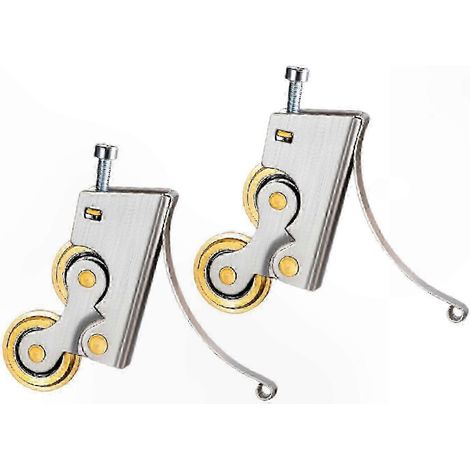 Coulisse de Porte Coulissante Robustes avec Roulette Simple Concave, Rouleau pour Remplacement Facile et Installation Rapide, Compatible avec Portes Moustiquaires (1/3)