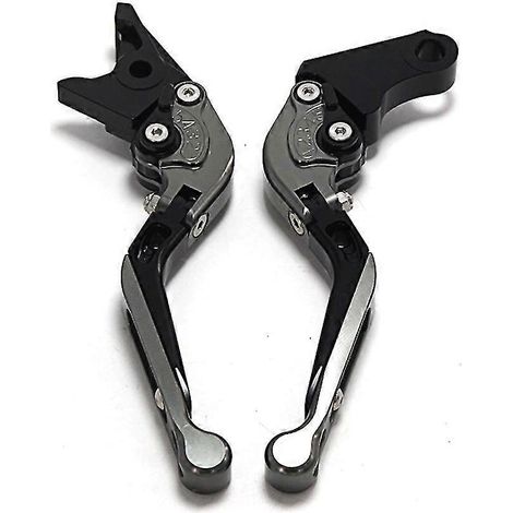 Leviers de frein et d'embrayage CNC pliables et extensibles, usinés au laser, pour Yamaha YZF R6 2017-2018 (L) (1/5)