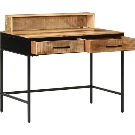 Table console,Table d'appoint,Bout de canapé Marron 100 x 55 x 75 cm Bois de manguier massif CFW89399 (1/5)