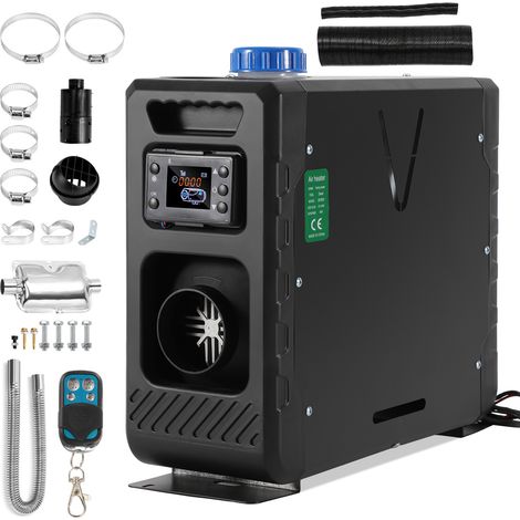 TolleTour Diesel Standheizung 8KW 12V Luftheizung Air Heater Luft Dieselheizung für Auto RV LKW Wohnmobil Bus LCD schalter Bluetooth App Control Schwarz (1/5)