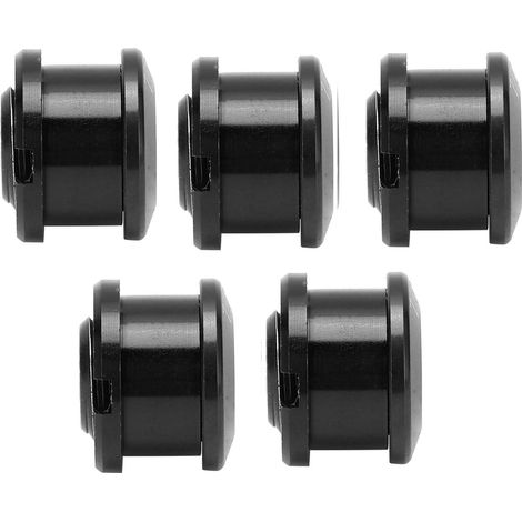 Satz mit 5 einzelnen Kettenblattschrauben aus Aluminiumlegierung für Mountainbikes, schwarz. (1/5)