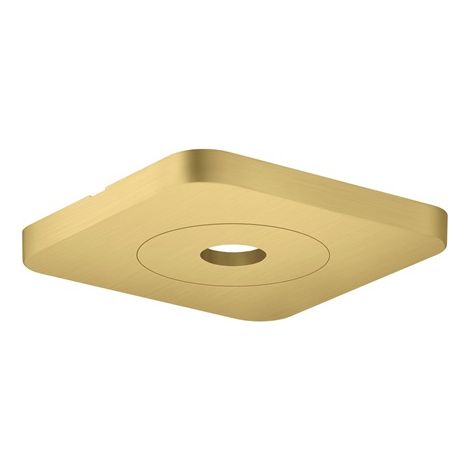 Rosace de plafond HG Axor Citterio C 120x120mm, en laiton brossé softsquare