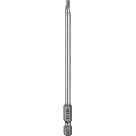 T20 Embout Tournevis Torx 1/4" Tige Hexagonale Acier S2 (1/5)