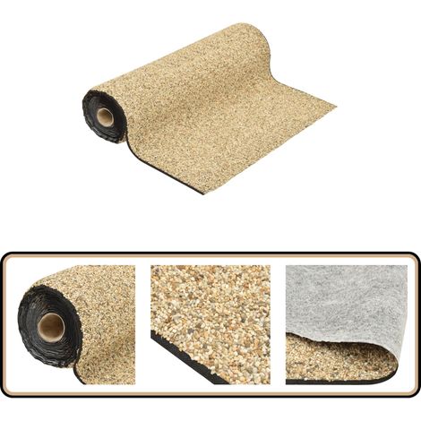 Revêtement de pierre sable naturel 250x100 cm - Revêtement De Pierre - Décoration De Jardin - Étang Artificiel - Bassin Décoratif - Ruisseau Miniature