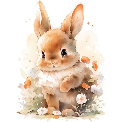 Papier peint panoramique Enfants - Lapin - 195 cm x 125 cm (1/2)