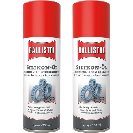 Spray à base de silicone BALLISTOL, 200 ml, 2 pièces