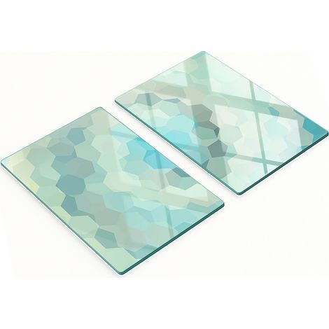 Taglieri decorativi in vetro temperato con motivo astratto, 2x40x52 cm (1/5)