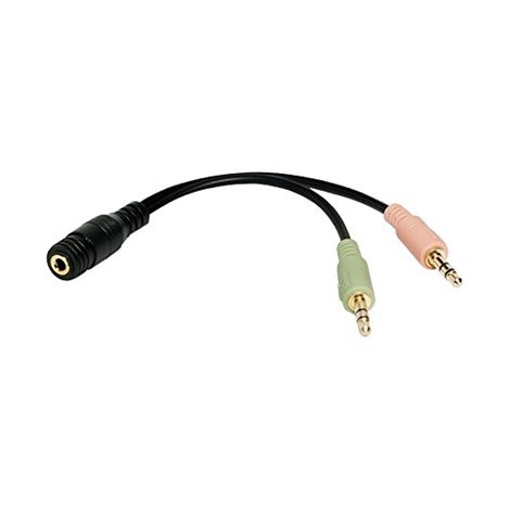 LogiLink CA0020 Stereo-Audioadapter 3,5-mm-Klinkenbuchse (F) 2x 3,5-mm-Klinkenbuchse (M) (1/2)