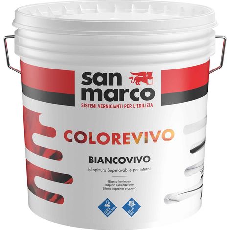 Colorevivo biancovivo bianco lt14 idropittura superlavabile