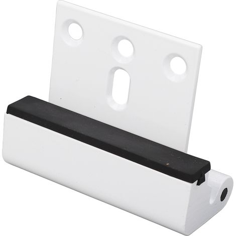 Verrou de sécurité pour porte d'entrée, résistant à 363 kg (800 lb), en alliage d'aluminium, avec système de sécurité enfant, pour chambre et garage, blanc. (1/5)