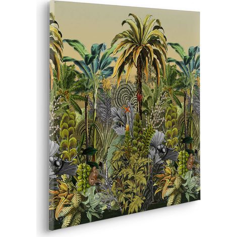 Komar Canvasbild Tropical Heat - 60 x 60 cm - Bild auf Keilrahmen - Modern Naturmotiv (1/2)
