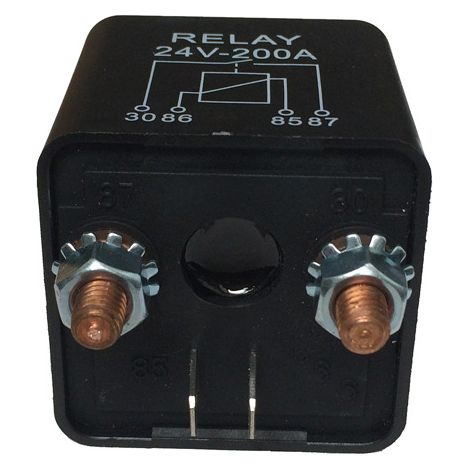 Relais de démarreur automobile 200 A 24 V CC, relais d'isolation de batterie double 2,4 W/4,8 W (commerce électronique) (1/4)