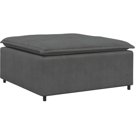 Modulo Poggiapiedi Divano Modulare Grigio Scuro 100x100x48 cm vidaXL (1/5)