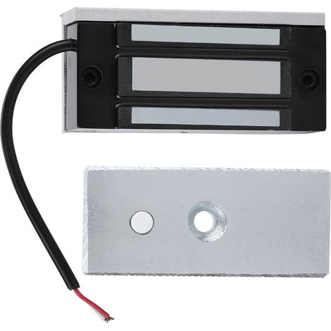 Serrure électromagnétique 24V 60KG pour portes, verrouillage par impulsion électrique (1/5)