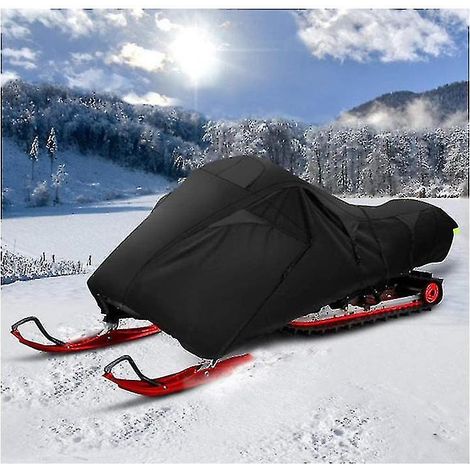 Housse imperméable pour motoneige compatible avec les remorques de rangement robustes (1/4)