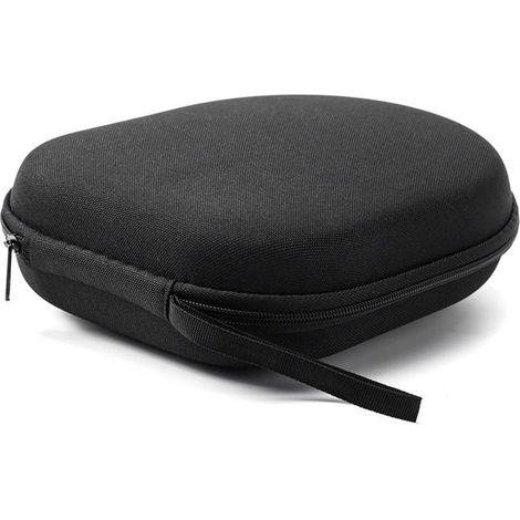 Étui pour casque audio - KZQ - Nylon noir - Résistant aux chocs - Poche en filet - Taille universelle (1/5)