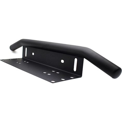 Support Platine Avant pour Plaque d'Immatriculation Noir Universel Fixation Grille Calandre Support Projecteur LED pour Véhicules Auto (1/5)