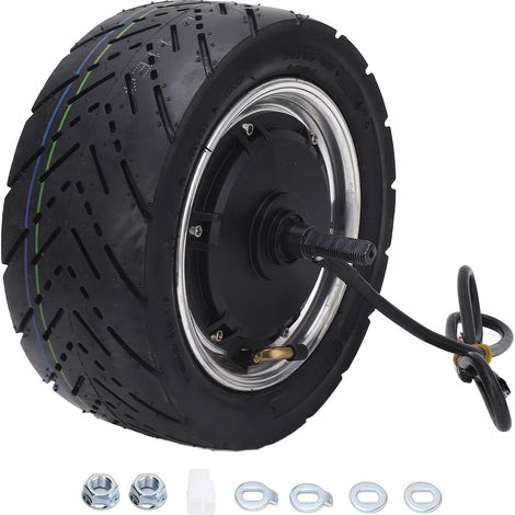 Moteur de moyeu de roue de 11 pouces 48-72v 1500-4000W, pneu à vide haute puissance sans balais DC pour moto et Scooter électrique
