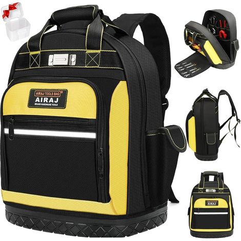 Werkzeugrucksack 43cm Gummiboden 1680D AIRAJ Werkzeugrucksack (1/5)