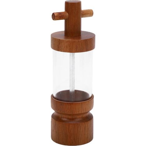 Broyeur à sel au design soigné, broyeur manuel multifonctionnel transparent, finesse de broyage réglable, durable, facile à nettoyer, 7 pouces.