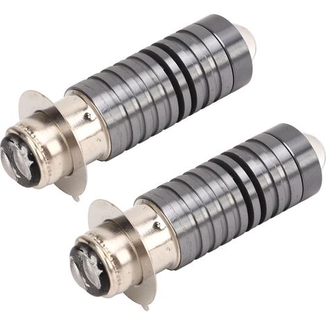Paire d'ampoules LED P15D 10 à 60 V 2000 lm 20 W IP67 étanches pour phares de moto, camionnette, SUV et quad, lumière jaune intense (1/5)