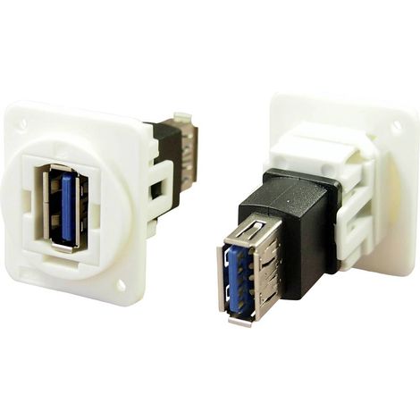 Adaptateur/prolongateur, embase femelle Port USB type A - port USB type A CP30205NXW Cliff Contenu: (1/2)