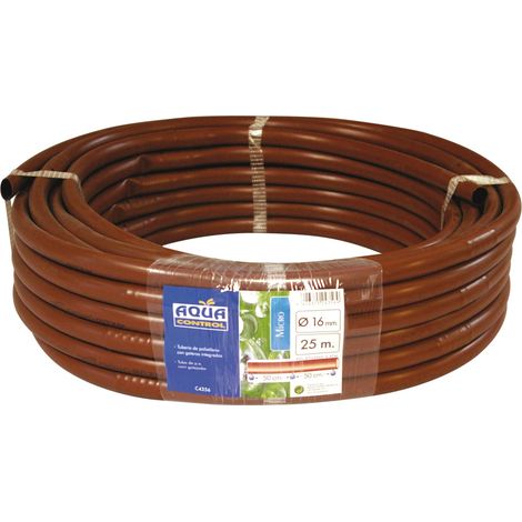 TUBERIA C/GOTEROS INTEGRADOS R/25 MARRON (1/2)