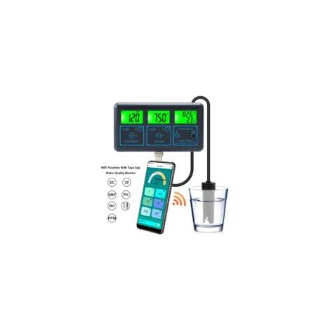 7-en-1 pH/EC PPM CF Conductivité Mètre Eau Qualité Testeur 0.0-14.0pH / 019.99ms/cm Aquarium, Hydroponique Outil