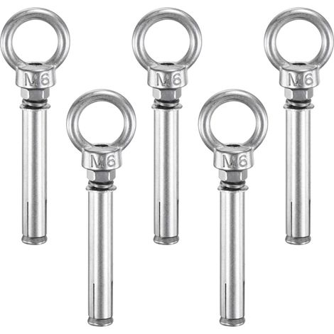 5-Pack Ancres Pour Béton Pitons À Œil M6x70mm Pitons À Œil (1/5)