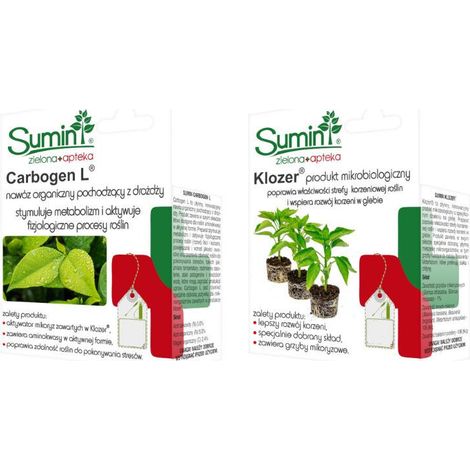 SUM34 KLOZER & CARBOGEN L, Sumin ökologisches Zweierpack gegen Schädlinge, Anbauset 2x20ml (1/5)