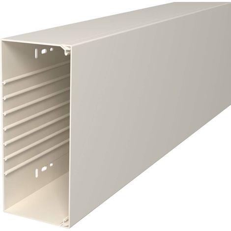 OBO Bettermann Vertr Wand+Deckenkanal m.Obert. 100x230mm,PVC WDK100230CW 2 Stk