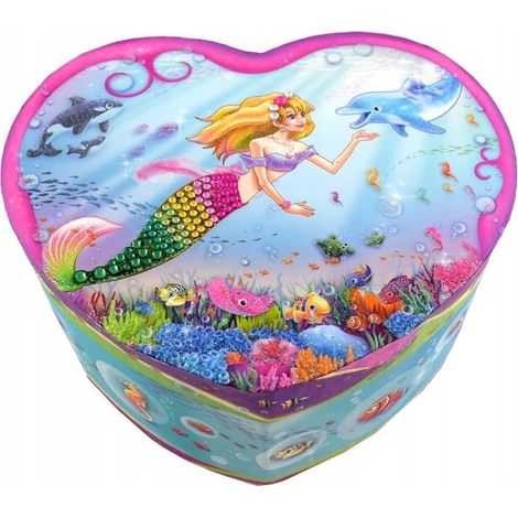 Caja de música de sirena con forma de corazón de Pecoware (1/2)