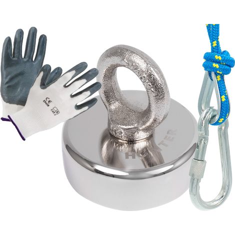 Neodym-Magnethalter für Angelmagnet-Set 170kg Hunter